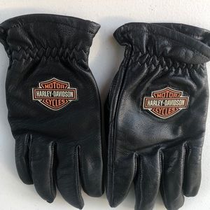 Harley Davidson leather gloves- large